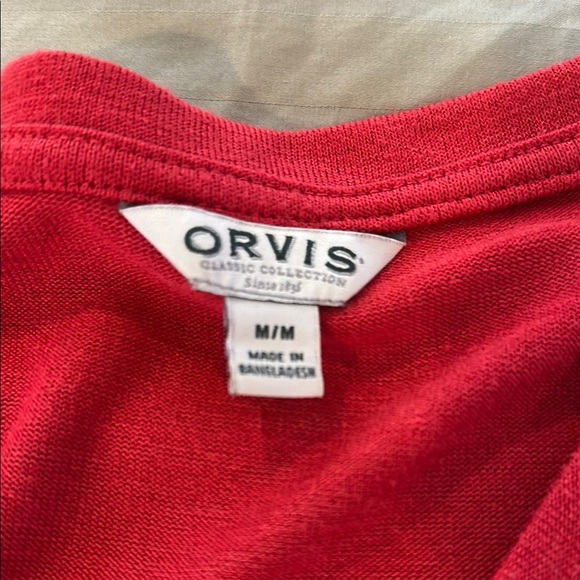Orvis Classic Red V-Neck Tee - Picture 2 of 6
